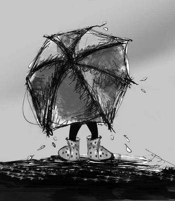 Rain © Patricia Pinsk illustration