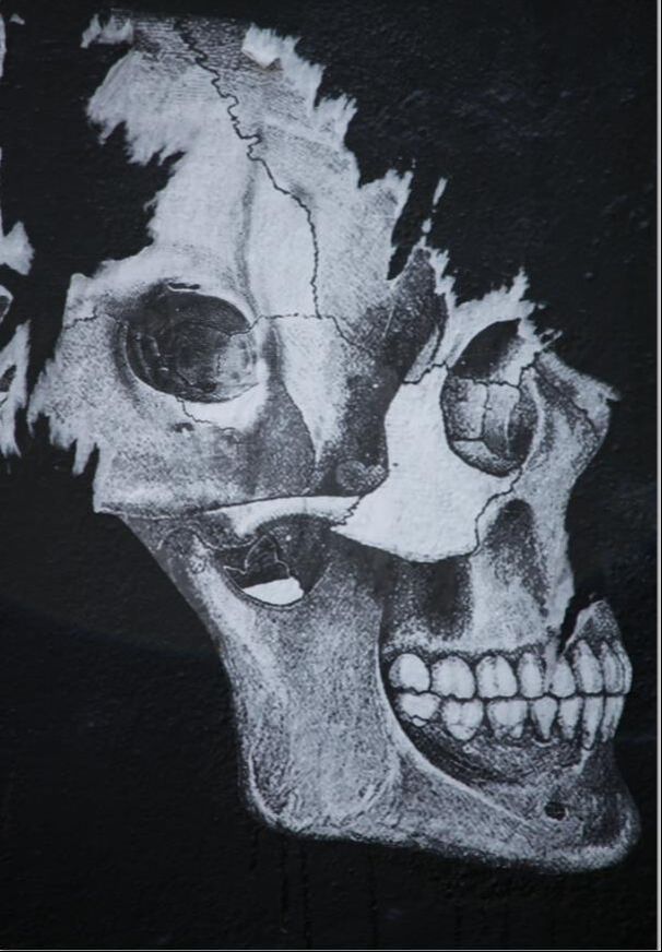 Skull mural in San Francisco ~ photo © Patricia Pinsk